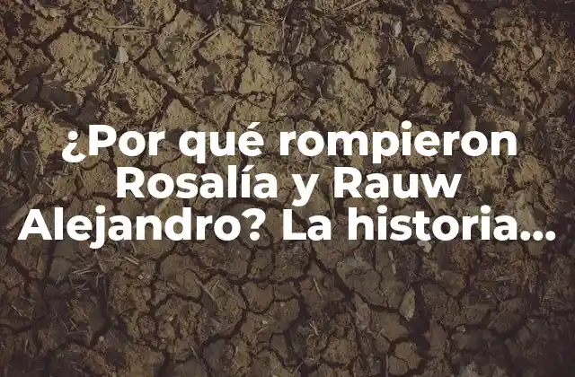 ¿por Qué Rompieron Rosalía y Rauw Alejandro? la Historia Detrás de la Separación de la Pareja
