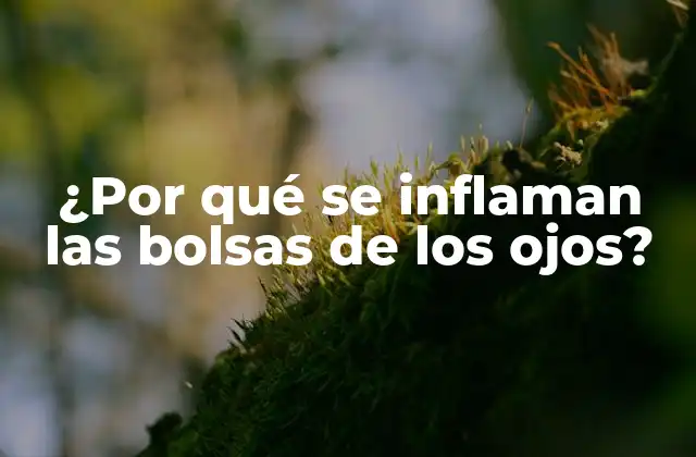 ¿por Qué Se Inflaman las Bolsas de los Ojos?