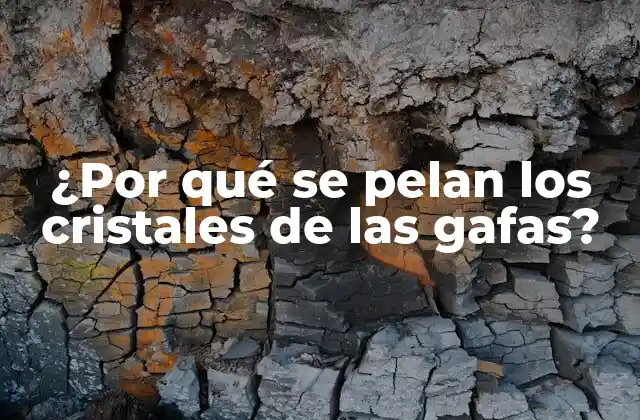 ¿por Qué Se Pelan los Cristales de las Gafas?