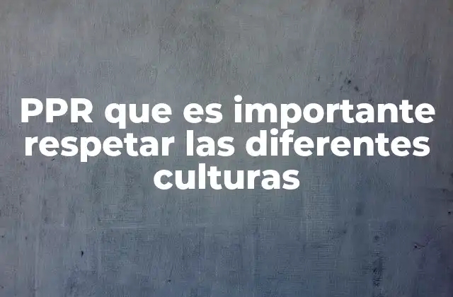 La interculturalidad como base para una convivencia armoniosa