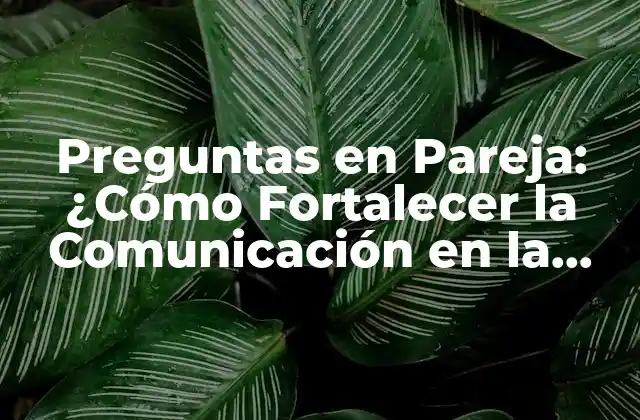 Preguntas en Pareja: ¿cómo Fortalecer la Comunicación en la Relación?