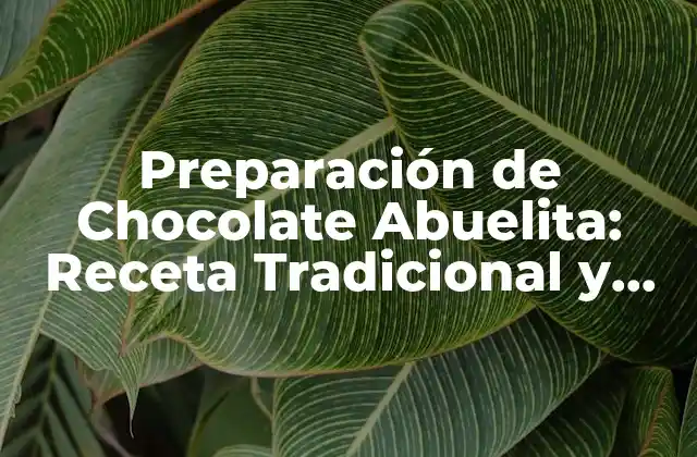 Preparación de Chocolate Abuelita: Receta Tradicional y Variaciones