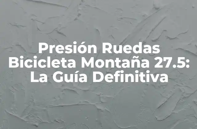 Presión Ruedas Bicicleta Montaña 27.5: la Guía Definitiva 2 ¿Por qué es importante la presión adecuada en las ruedas de una bicicleta de montaña 27.5?