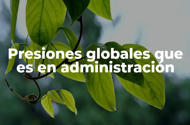 El impacto de las presiones globales en la toma de decisiones empresariales