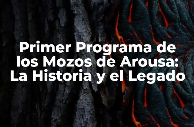 Primer Programa de los Mozos de Arousa: la Historia y el Legado