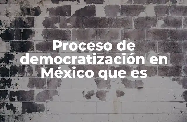 El papel de las instituciones en la democratización de México