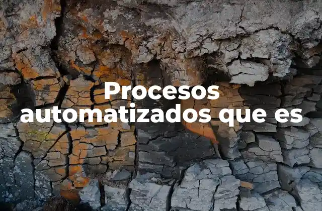 Procesos Automatizados que es