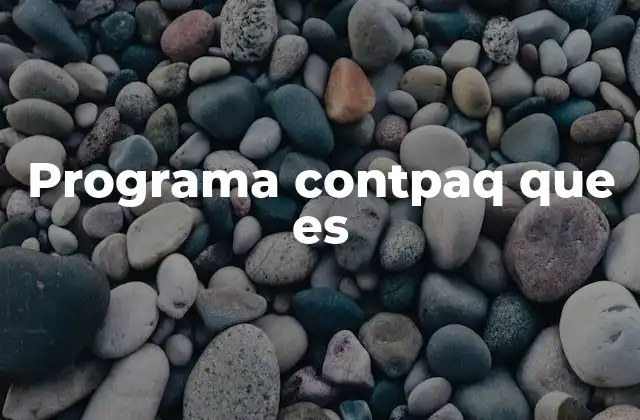 Programa Contpaq que es