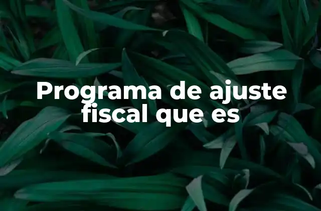 Cómo afectan los ajustes fiscales a la economía nacional