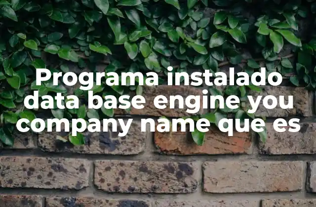 El papel de un motor de base de datos en una empresa