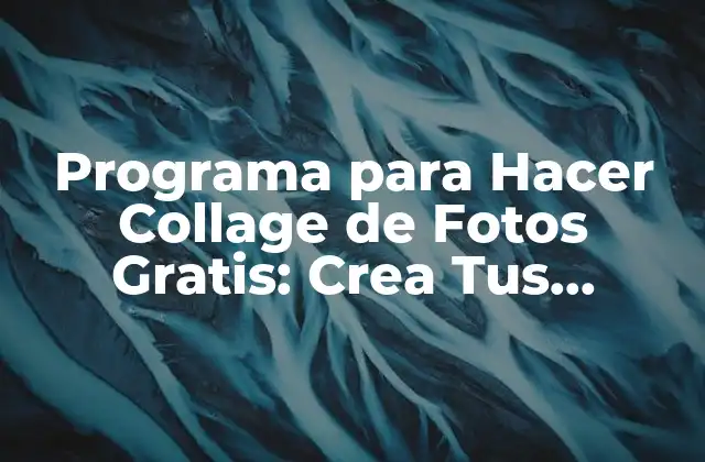 Programa para Hacer Collage de Fotos Gratis: Crea Tus Propias Composiciones