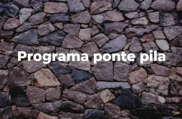 El impacto social del programa Ponte Pila