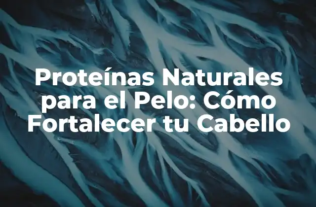 Proteínas Naturales para el Pelo: Cómo Fortalecer Tu Cabello