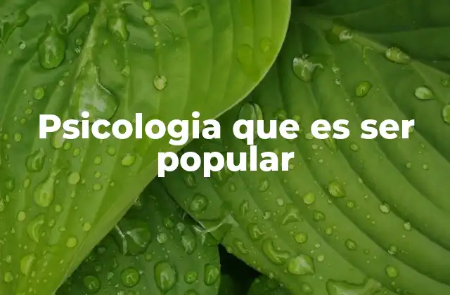 Los factores psicológicos que influyen en la popularidad