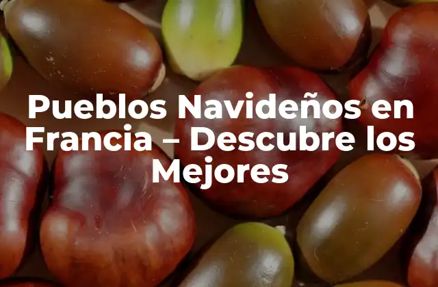 Pueblos Navideños en Francia – Descubre los Mejores