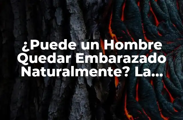¿puede un Hombre Quedar Embarazado Naturalmente? la Verdad Detrás de la Controversia