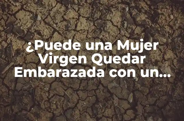 ¿puede una Mujer Virgen Quedar Embarazada con un Roce?