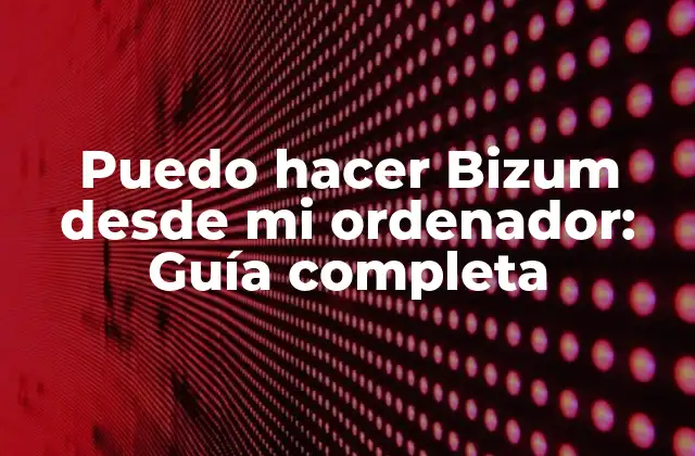 Puedo Hacer Bizum desde Mi Ordenador: Guía Completa