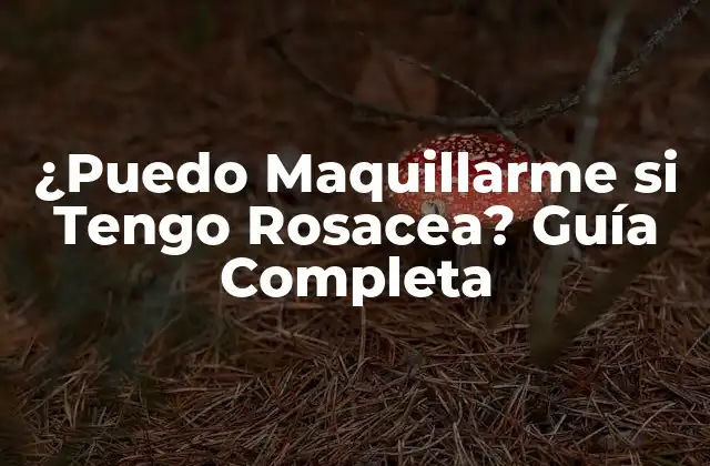 ¿puedo Maquillarme Si Tengo Rosacea? Guía Completa