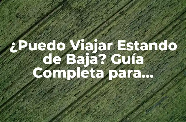 ¿puedo Viajar Estando de Baja? Guía Completa para Empleados y Autónomos
