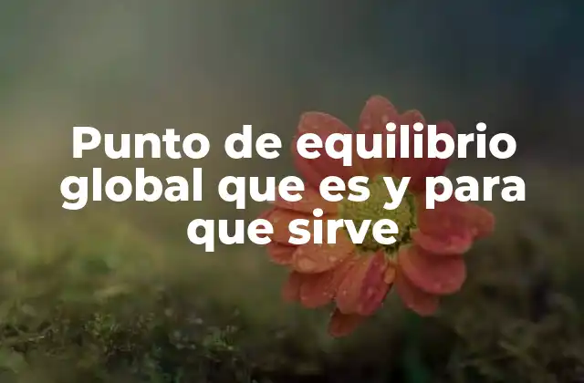 Punto de Equilibrio Global que es y para que Sirve 2 Importancia del punto de equilibrio en la toma de decisiones empresariales