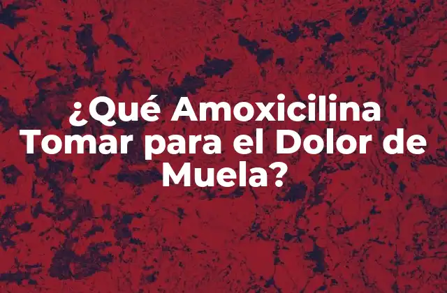 ¿qué Amoxicilina Tomar para el Dolor de Muela? 2 ¿Cuál es la Causa del Dolor de Muela?