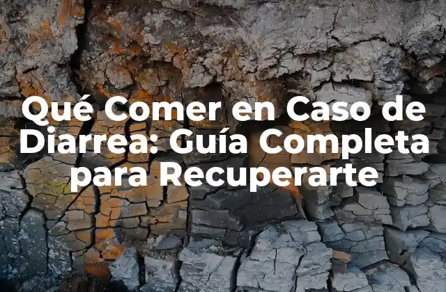 Qué Comer en Caso de Diarrea: Guía Completa para Recuperarte