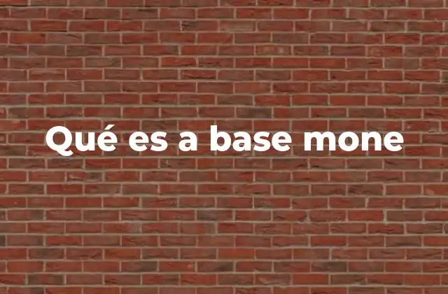 Qué es a Base Mone