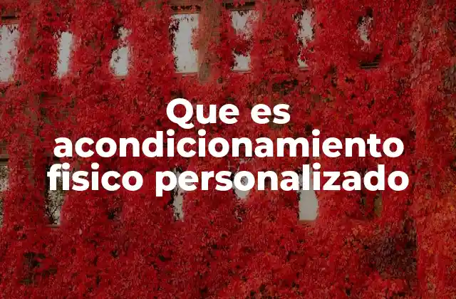 Que es Acondicionamiento Fisico Personalizado 2 Cómo el acondicionamiento físico personalizado mejora la calidad de vida