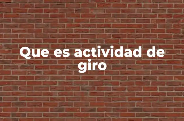 Cómo la actividad de giro define la identidad de una empresa