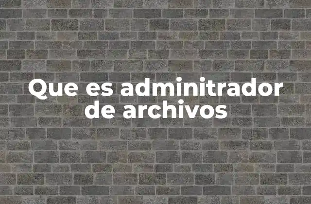 Que es Adminitrador de Archivos 2 La importancia de gestionar archivos de forma eficiente