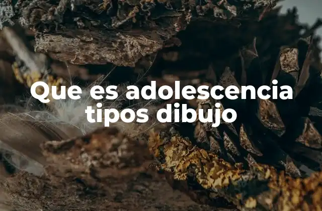 El dibujo como lenguaje visual de la adolescencia