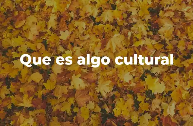 Que es Algo Cultural 2 La importancia de las expresiones culturales en la sociedad