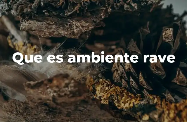 Que es Ambiente Rave