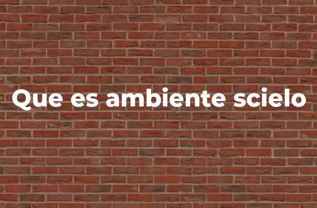 Que es Ambiente Scielo