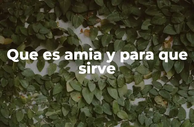 El amia en el tratamiento de la salud mental