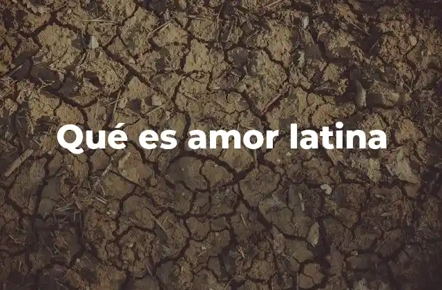 Qué es Amor Latina