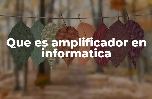 Que es Amplificador en Informatica 2 La importancia de los amplificadores en circuitos informáticos