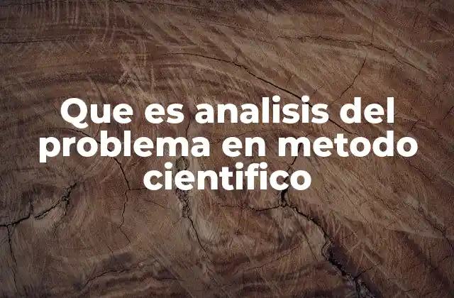 Que es Analisis Del Problema en Metodo Cientifico 2 El rol del análisis del problema en la planificación de la investigación