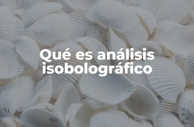 Qué es Análisis Isobolográfico