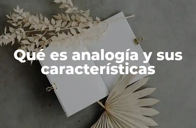 Qué es Analogía y Sus Características