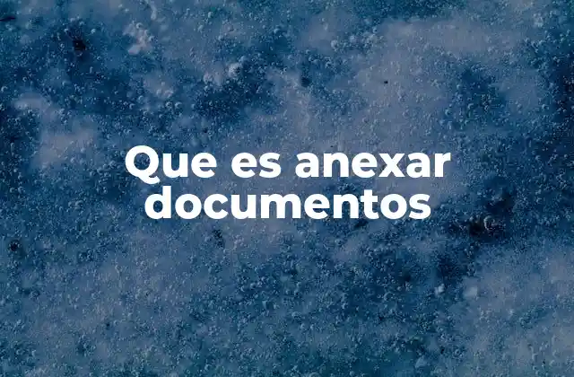 Que es Anexar Documentos 2 La importancia de incluir documentos complementarios