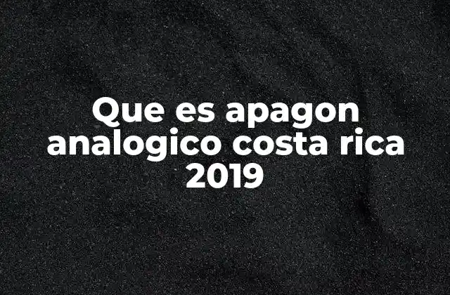 El impacto del apagón analógico en la vida de los costarricenses