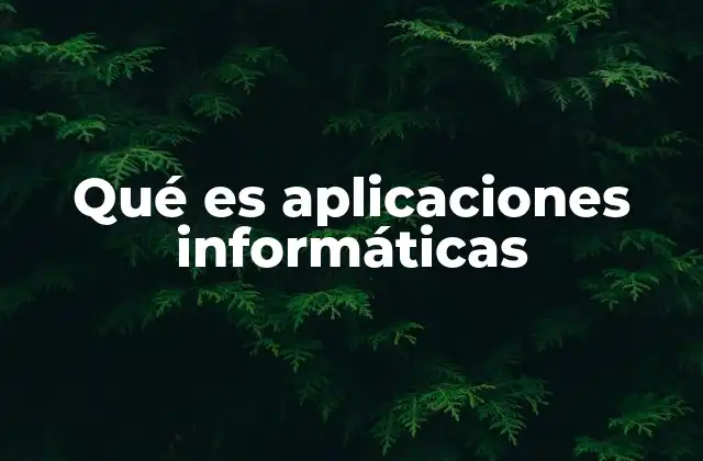 Funcionamiento y estructura de las aplicaciones informáticas
