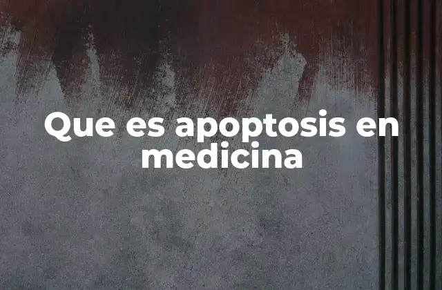 El papel de la apoptosis en el mantenimiento celular y la salud