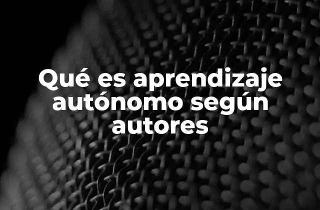 Qué es Aprendizaje Autónomo según Autores 2 El rol del estudiante en el aprendizaje autónomo