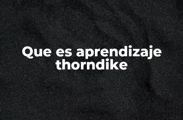 El aprendizaje como proceso de ensayo y error