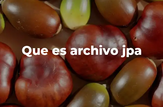 Que es Archivo Jpa