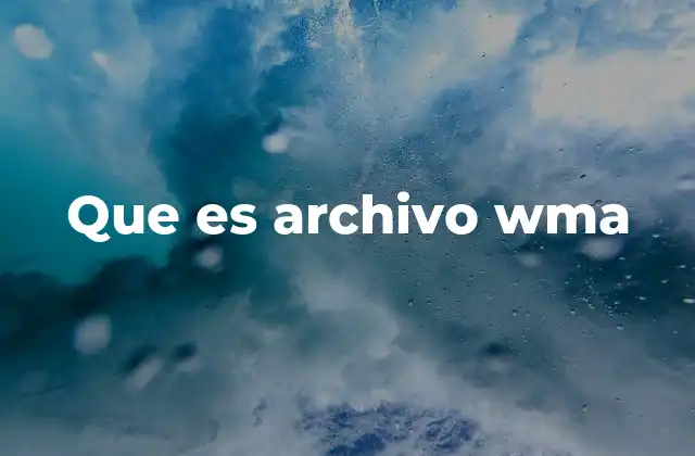 Que es Archivo Wma