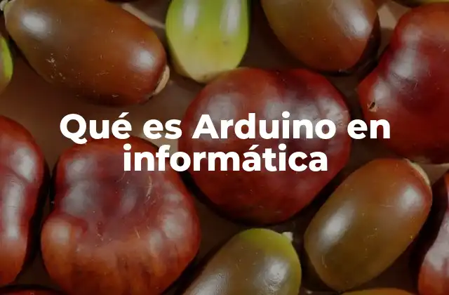Qué es Arduino en Informática